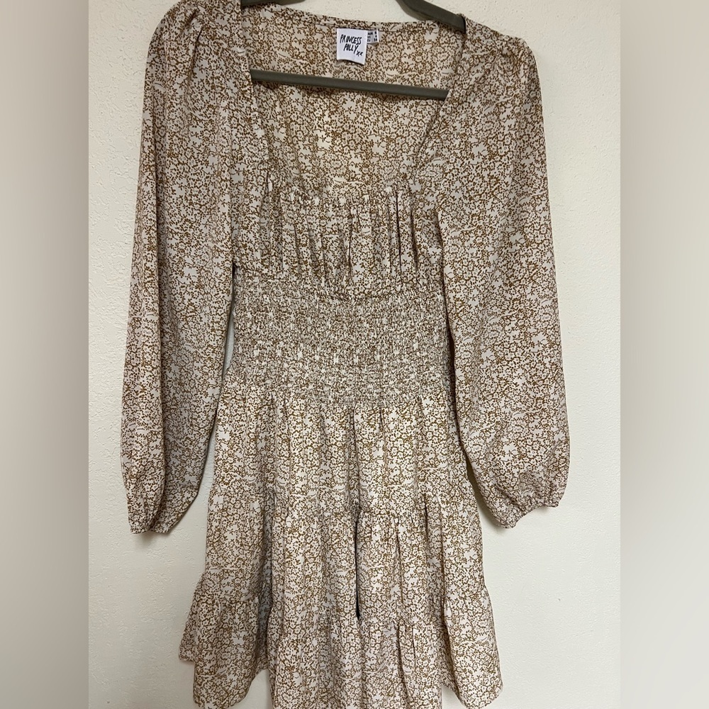 Princess Polly floral ruffle mini dress size 8 - Picture 3 of 9